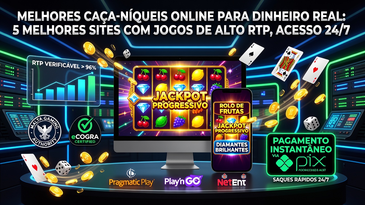 Melhores Caça-níqueis Online para Dinheiro Real: 5 Melhores Sites com Jogos de Alto RTP, Acesso 24/7
